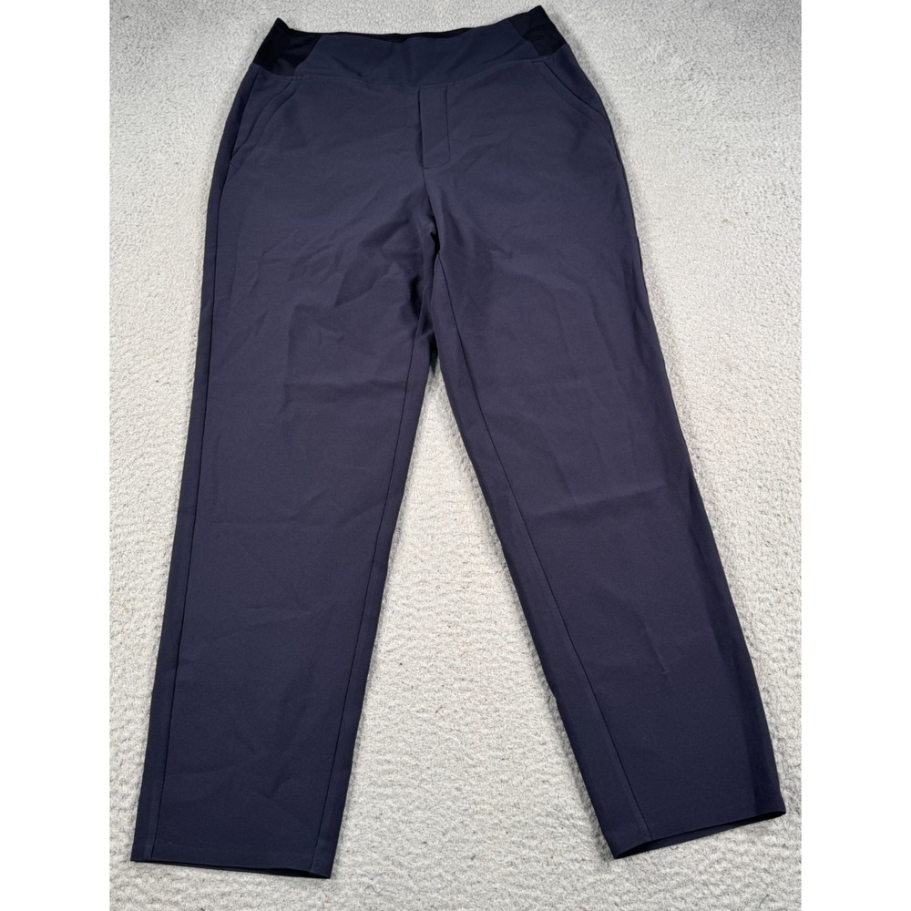 Ibkul Pants Women's 4 Blue Straight Ankle Golf Performance Pull-On Athleisure